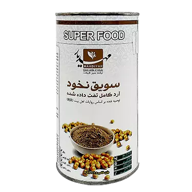 پودر سویق نخود آرد کامل تفت داده شده قوطی 200 گرمی مهدیار